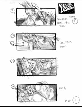 X-Men Storyboard